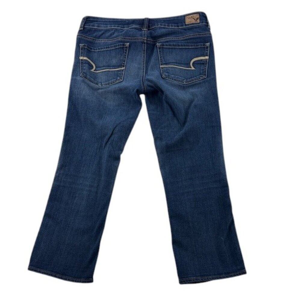 American Eagle Artist Crop Jeans Low Rise Size 6 - Picture 2 of 10